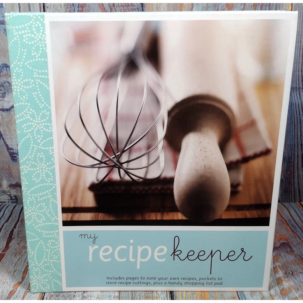 Love Food My Recipe Keeper Organizer Binder Journal with Tabs and‎ Pockets Blue